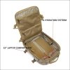 Plecak Molle Plate Carrier Bag for Tactical Vest - Ranger Green